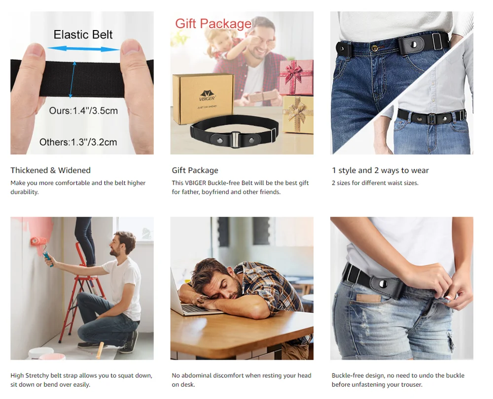 Эластичный пояс для джинсов 15 цветов без пряжки красный желтый пряжки|Мужские