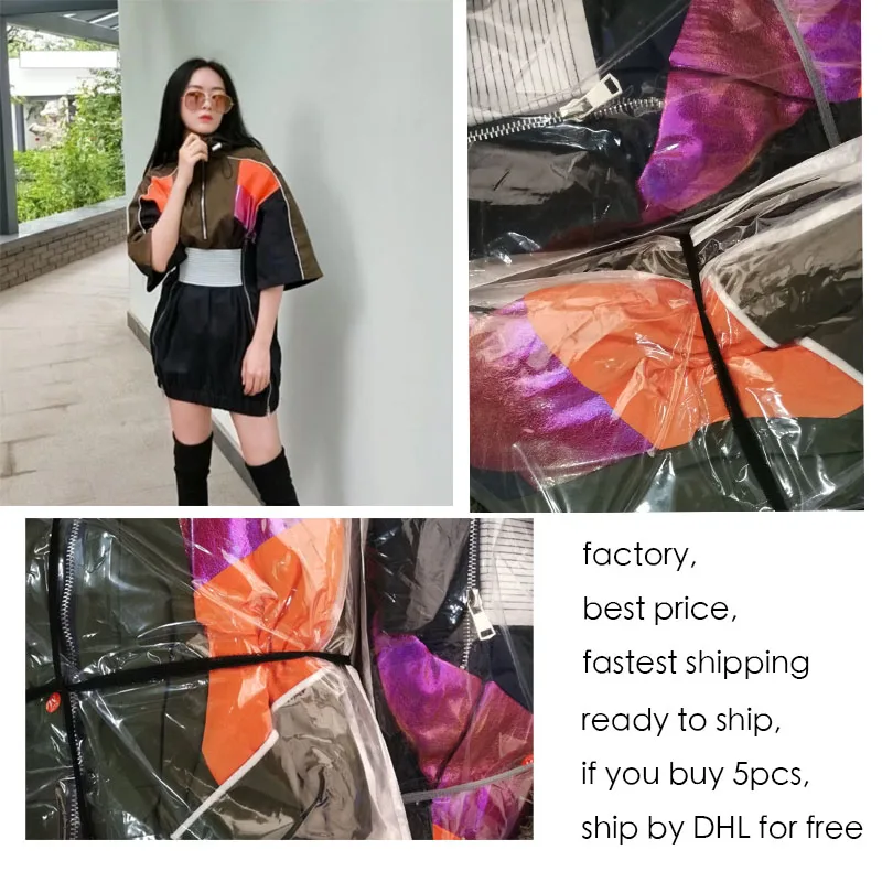 Женское лоскутное платье-корсет VM с капюшоном женское платье на молнии коротким