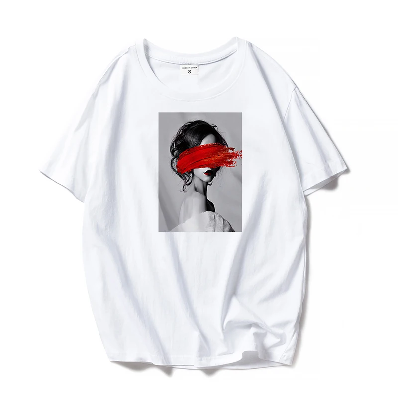 

Nordic Vintage Art T Shirt Women shirt Fashion Beautiful Personality Female Punk Harajuku Short Sleeve Cotton Street Clothing