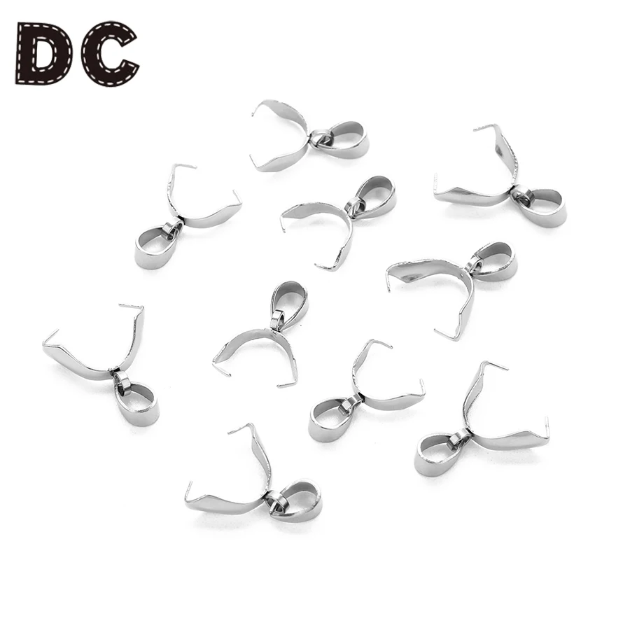 

Зажимы из нержавеющей стали, для ожерелья, браслета, 20 шт./лот