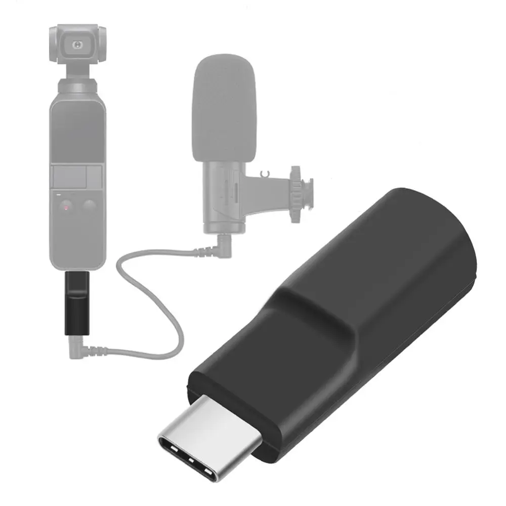 Внешний микрофон 3 5 мм для DJI Osmo Карманный ручной карданный камера Аудио адаптер