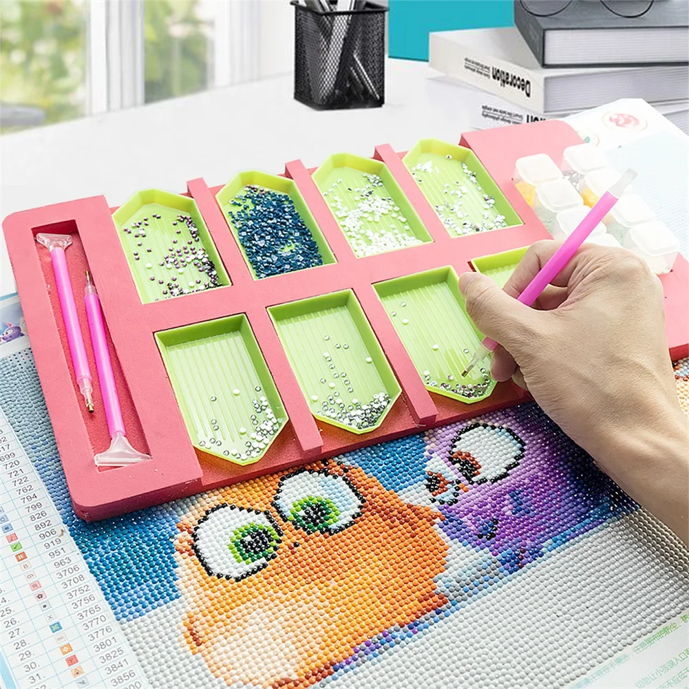 

DIY Diamond Painting Cross Stitch Point Drill Pen Beading Storage Point Drill Pen Organizer Box DIY Tool Kit Craft Dropshipping