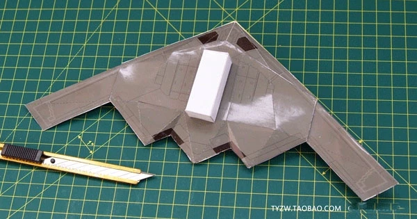 Модель бумаги американский бомбардировщик B2 сделай сам модель для складывания