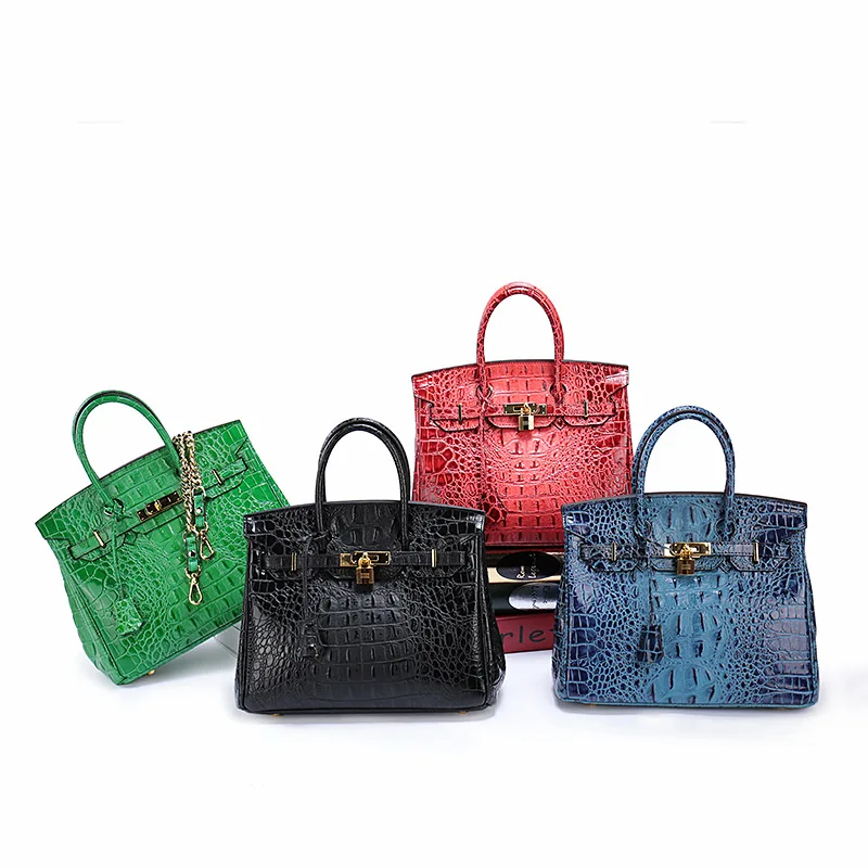 

2021 Genuine Leather Luxury Handbags Fashion Women Bags Crocodile pattern Female Messenger Shoulder Bag Brand Crossbody Bag Tote