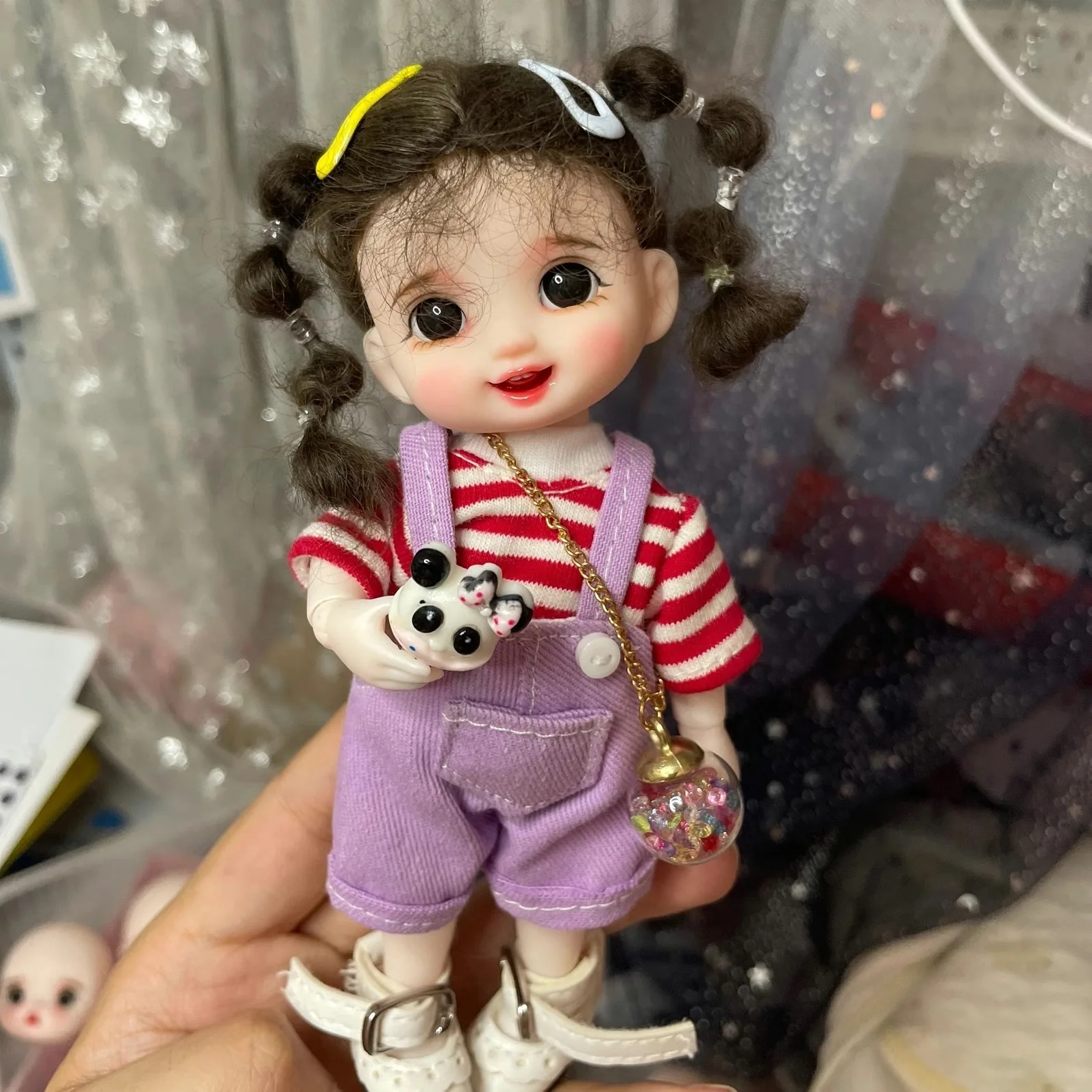 

17CM Mini BJD Dolls Makeup Movable Joints Princess Fashion Full Set Clothes Accessories 1/8 Dolls for Girls Toy Gift Surprise