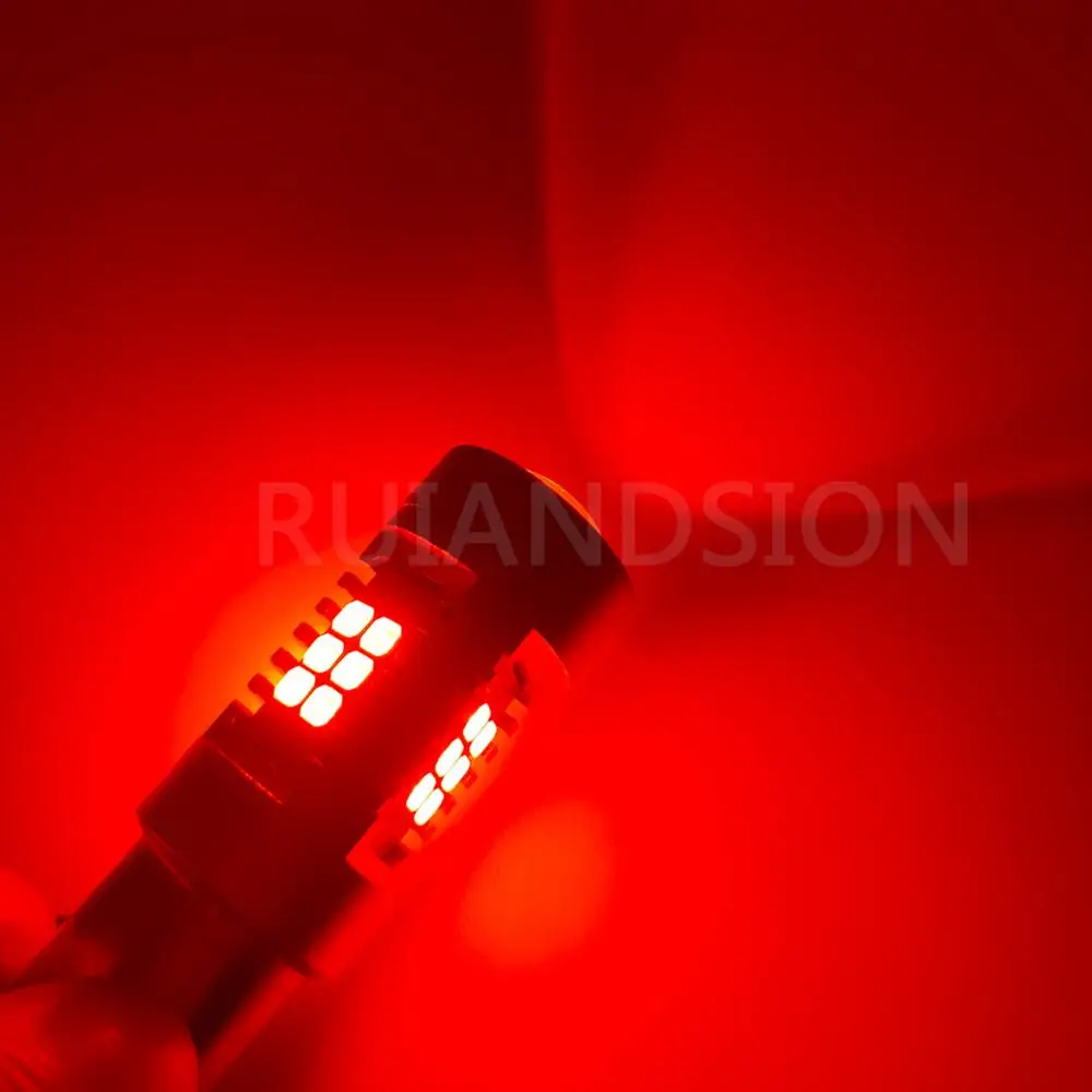 

2 шт. 2835 21SMD автомобильный стоп-сигнал BAW15D PR21/5 Вт 12495PR 780 сигнал DRL светодиодный ная лампа 12-24 В Автомобильный задний фонарь красный
