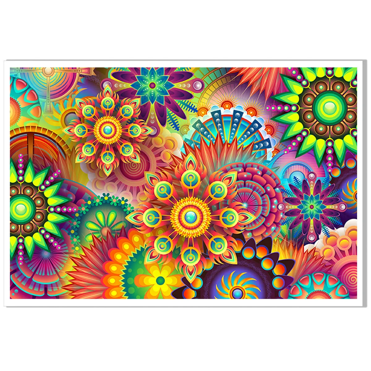 Красочные цветы абстрактный фон постер печать на холсте Живопись настенное