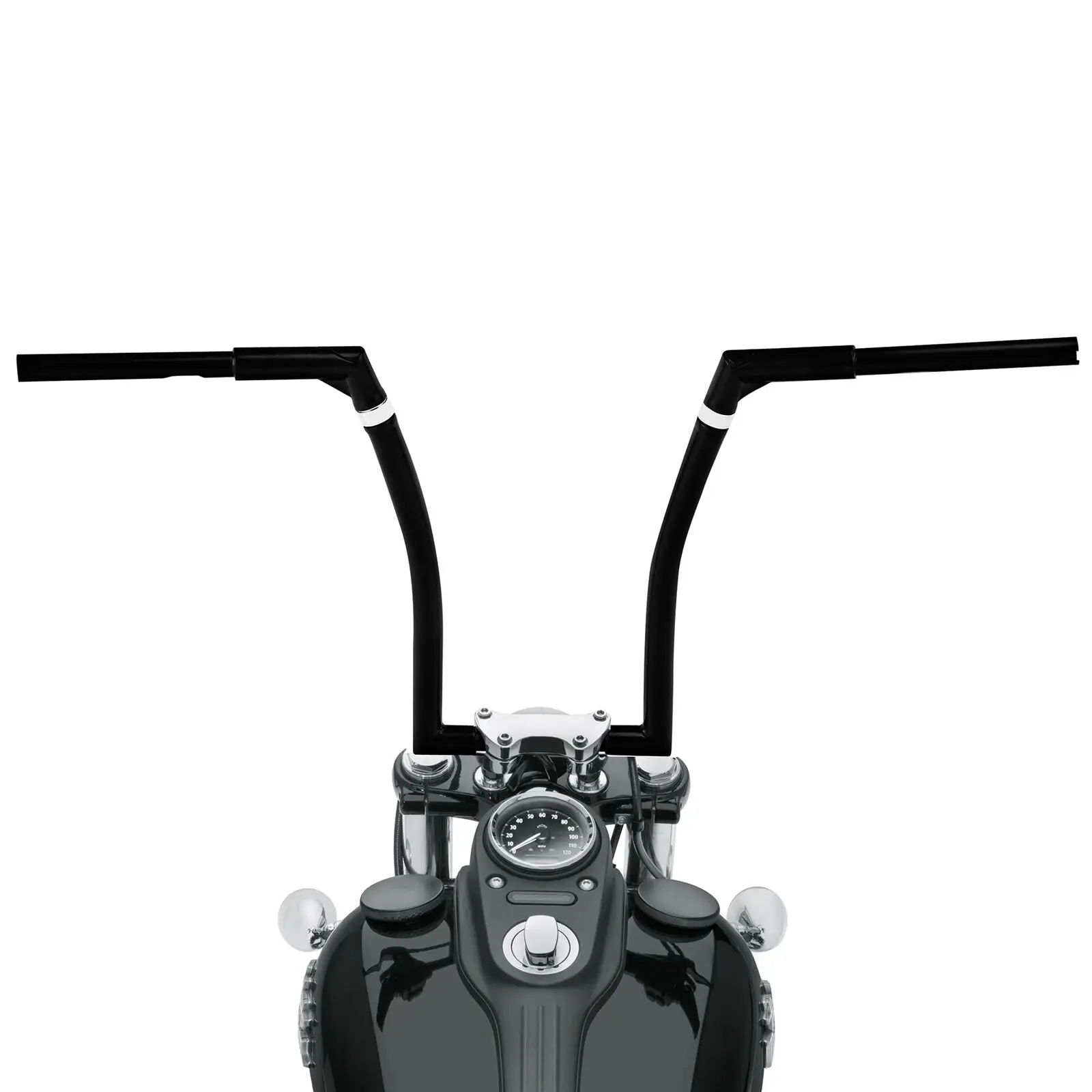 

Motorcycle 18" Rise 1-1/4" Ape Hanger Handlebar For Harley FLST FXST Sportster XL Forty-Eight XL Dyna Low Rider