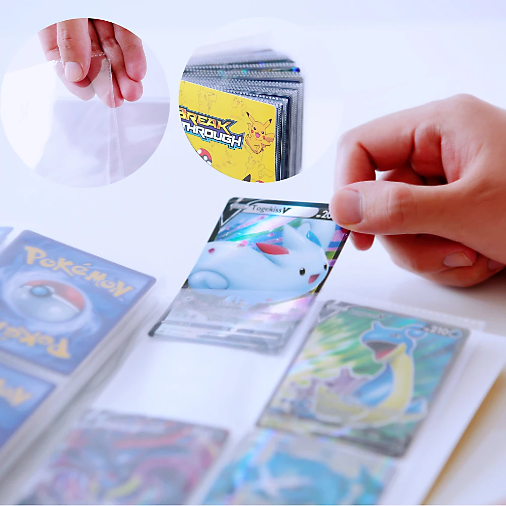 anime cartoon 240pcs pokemon album book 4 grid poke collection card map card booklet list kids boy toys giftgame card booklet free global shipping