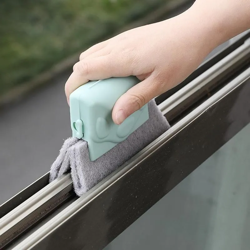 2021 Creative Window Groove Cleaning Cloth Window Cleaning Brush Windows Slot Cleaner Brush Clean Window Slot Clean Tool