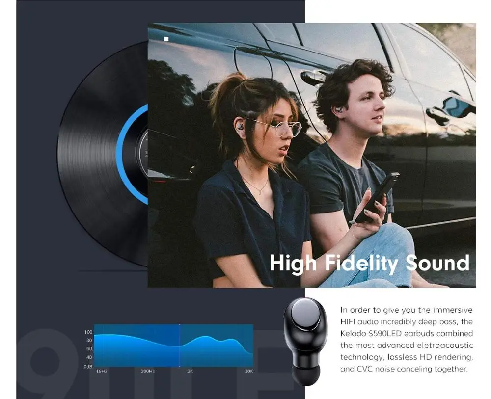 S590 новый стиль 5 0 Беспроводная bluetooth гарнитура работает наушники совместимая со