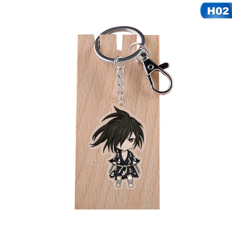 2 Аниме Dororo Hyakkimaru Косплей акриловый брелок кольцо для ключей с подвеской телефон кулон Декор День Рождения вечерние подарки на Рождество - Цвет: 2
