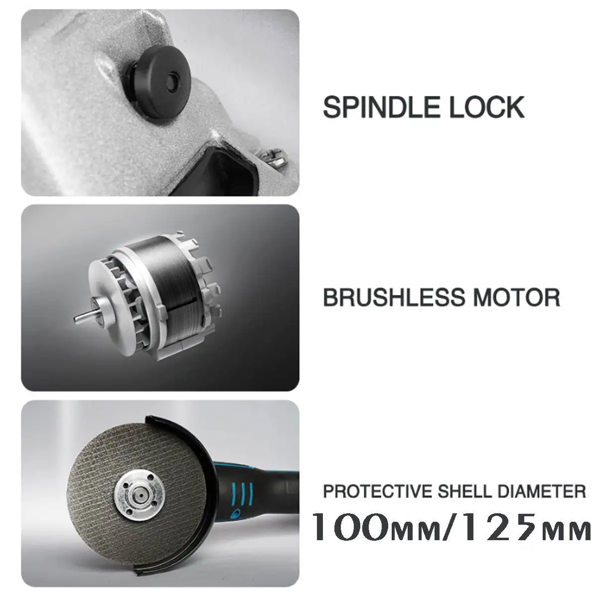 Беспроводная угловая шлифовальная машина 100/125 мм |