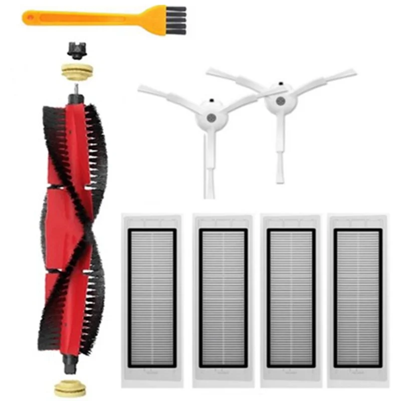 

Запчасти для пылесоса XiaoMi Roborock S50, S51, S55, S6, S60, моющийся фильтр НЕРА, основная щетка, боковая щетка