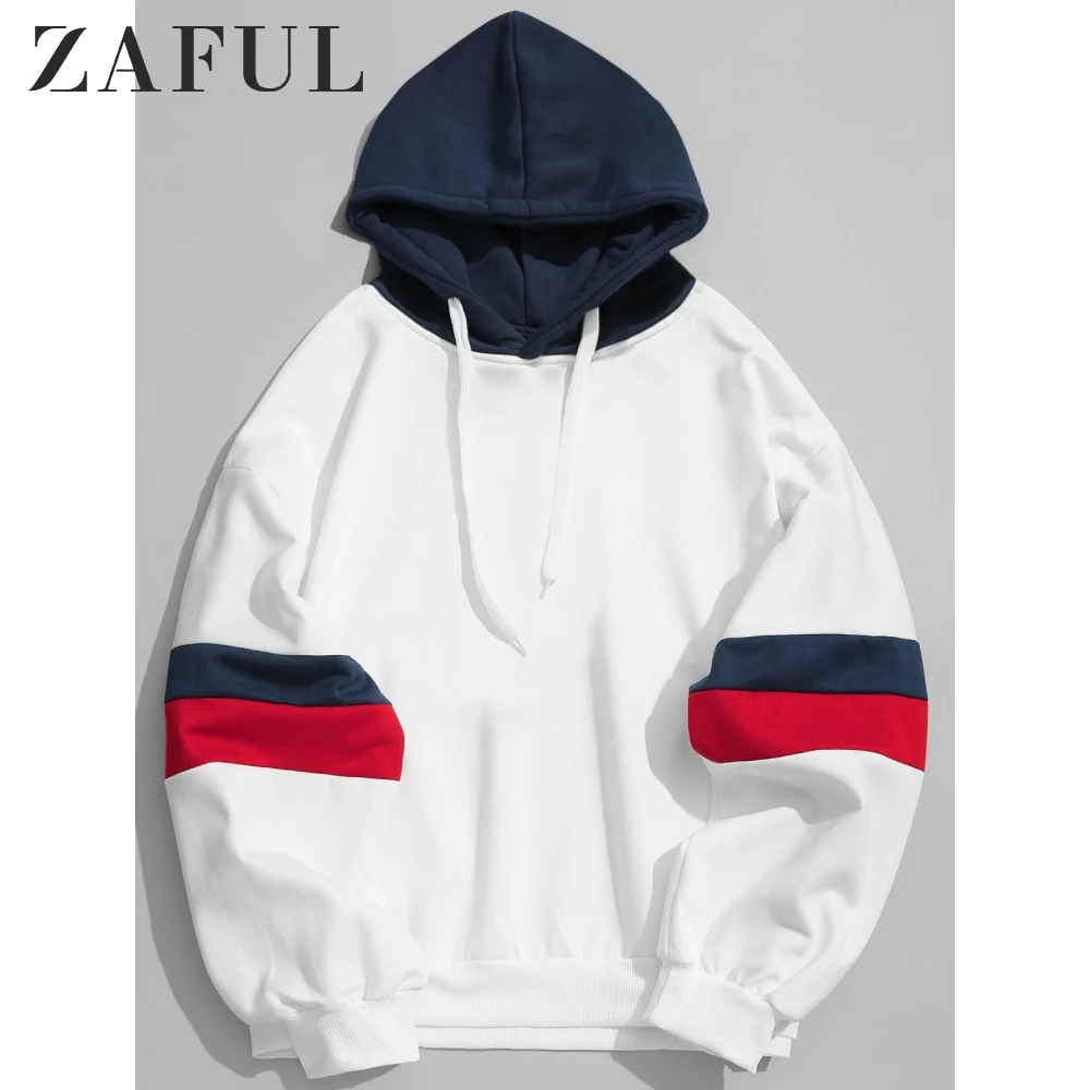 Женская толстовка на завязках ZAFUL разноцветная Толстовка в стиле пэчворк осень и