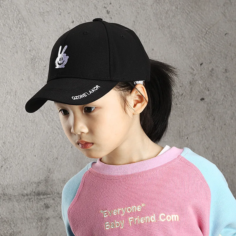 

Детские бейсболки с мультяшным Кроликом, мягкая хлопковая шляпа от солнца для маленьких мальчиков и девочек, весенне-летние уличные регули...