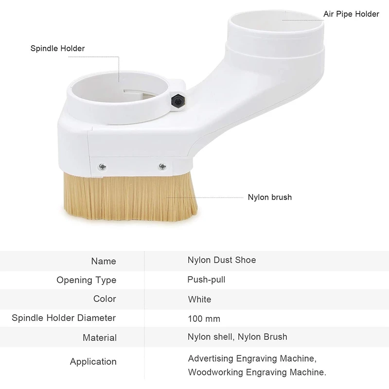 

Nylon Dust Shoe Cover CNC Engraver Pressure Roller Dust Cover for CNC Router Engraving Milling Machine