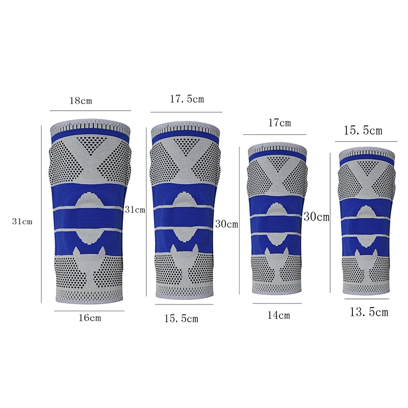 

1Pcs Knee Patella Protector Brace Silicone Spring Knee Pad Basketball Running Compression Knee Sleeve Support Sports Kneepads