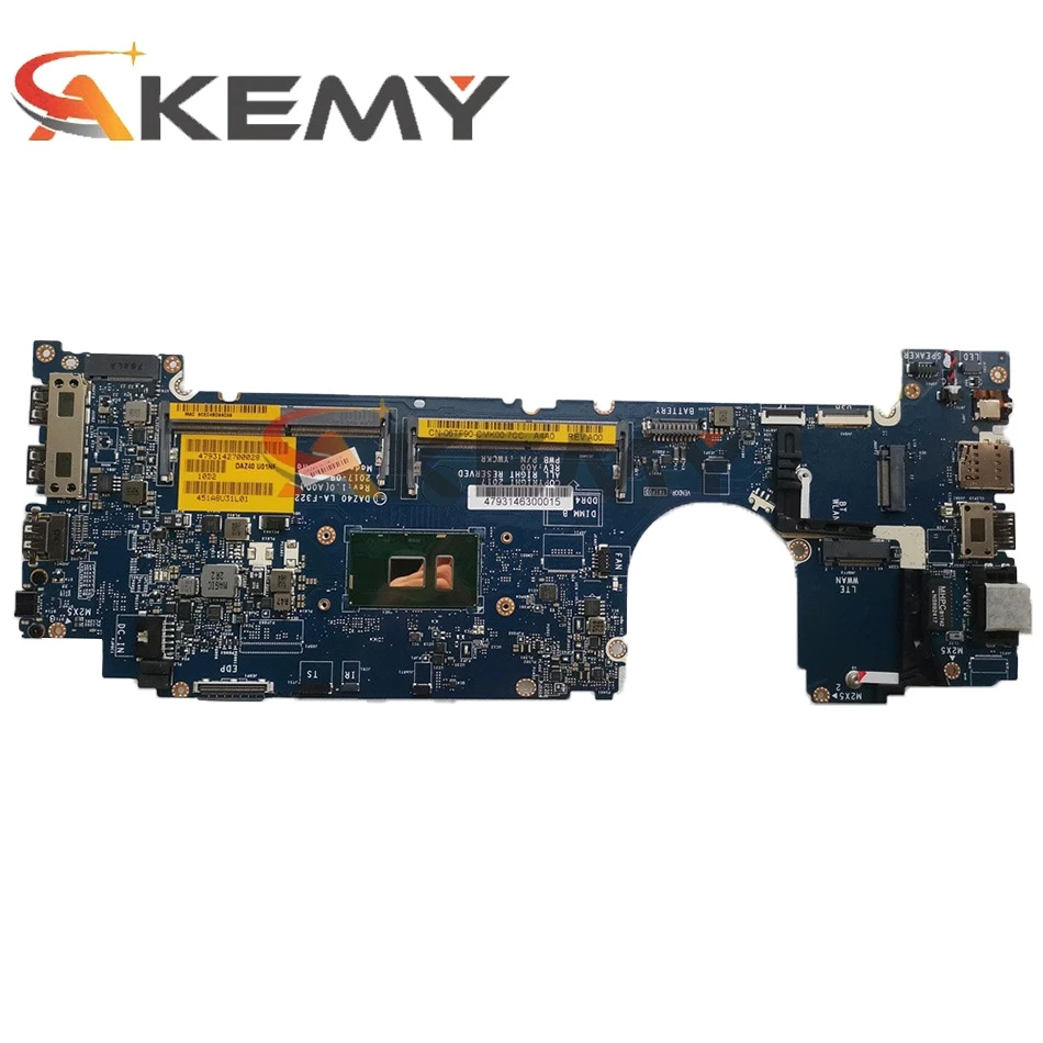 100% рабочая для DELL LATITUDE 7490 материнская плата 0NFCCJ CN-0NFCCJ DAZ40 LA-F322P с i7-8650u процессором