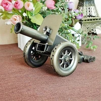 antique weapon decoration door shaped mortar cannon pure hand retro iron art small steel cannon model p004