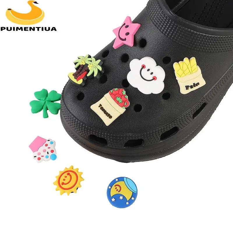 

Cute Sun Beach Clouds Stars PVC for Crocs Charms Jeans Shoes Accessories Designer Kawaii Party Decoration Funny for Crocs Jibz