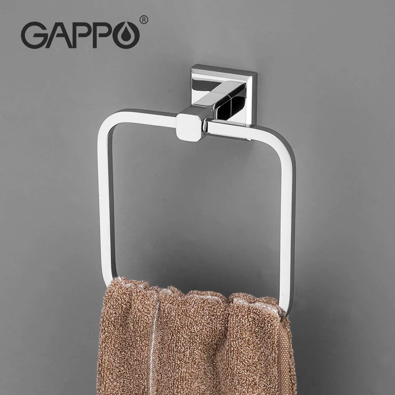 Держатель для полотенец GAPPO G3804 вешалка кухонных латунный квадратный