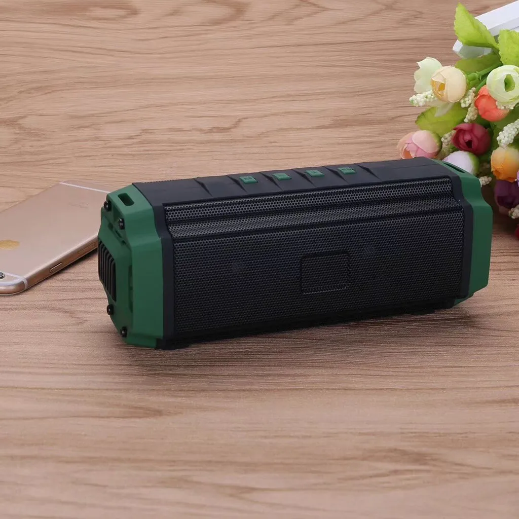 Bluetooth Колонка HIPERDEAL стерео сабвуфер двойной динамик FM USB микрофон Портативная