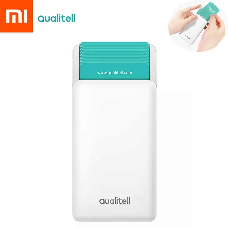 Держатель для карт Xiaomi Mijia qualiteller раздвижной Футляр визиток электронная