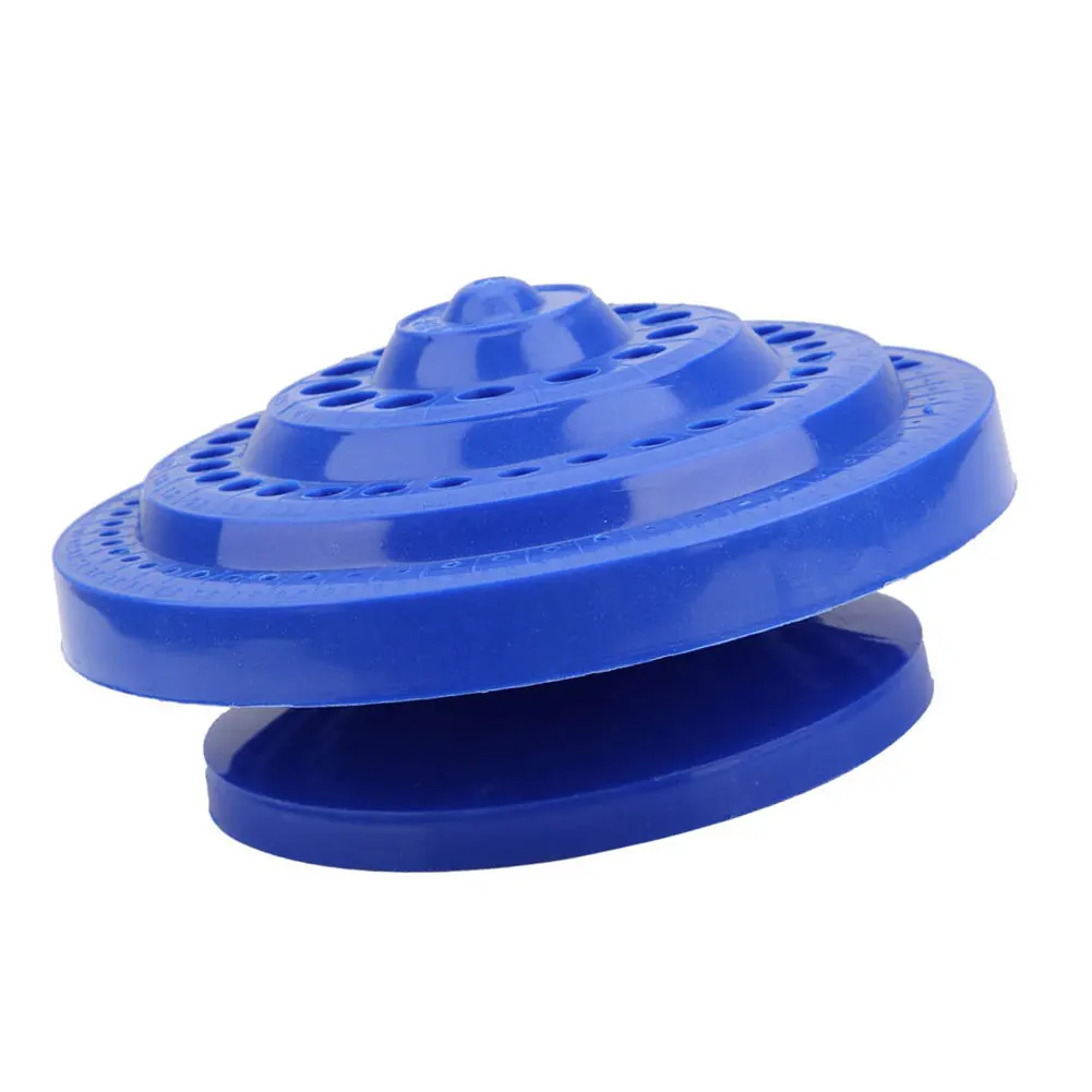 

100Pcs Hole Bore 1-13mm Drill Bit Storage Case Round Shape Hard Plastic Organizer Container Thicken Box Drill Bit Container
