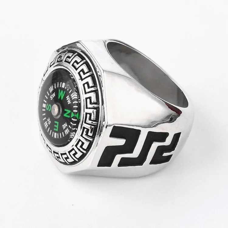 

Wholesale Compass Desgin Wholesale Rings Accessories Jewel Finger Ring Fashion Jewelry Birthday Lover Party Gifts