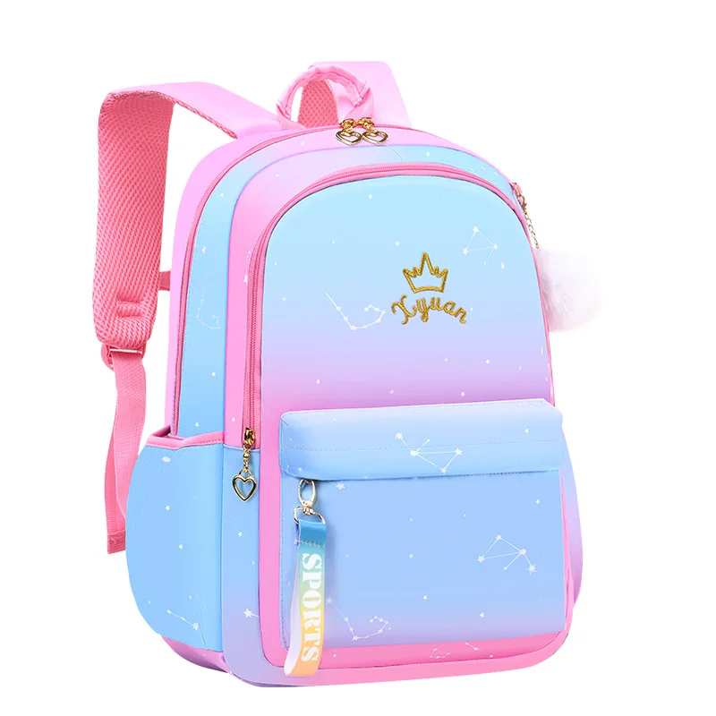 Детские школьные ранцы для девочек, ортопедические рюкзаки для начальной школы для принцесс, школьные портфели