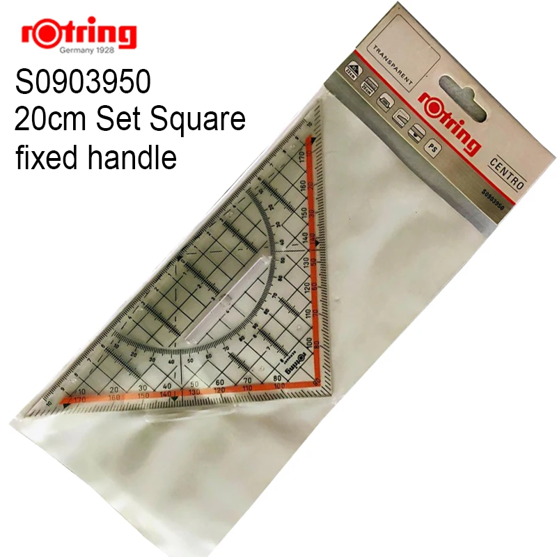

Rotring Triangular ruler Set Square 20cm/22cm drawing tool