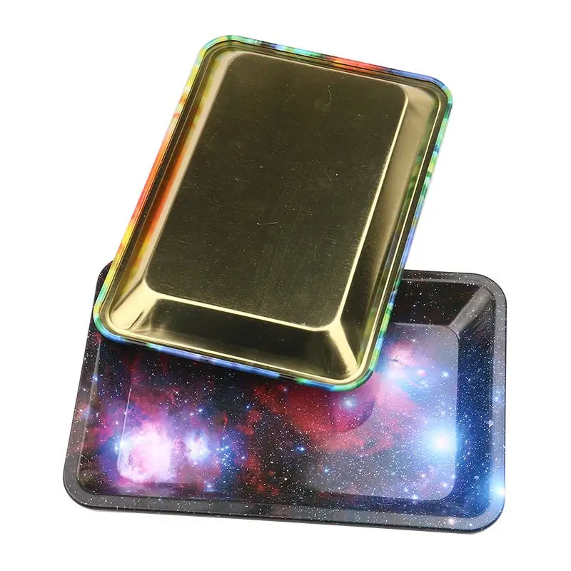 Металлический поднос для сигарет Galaxy Tinplate HD с рисунком держатель табачных