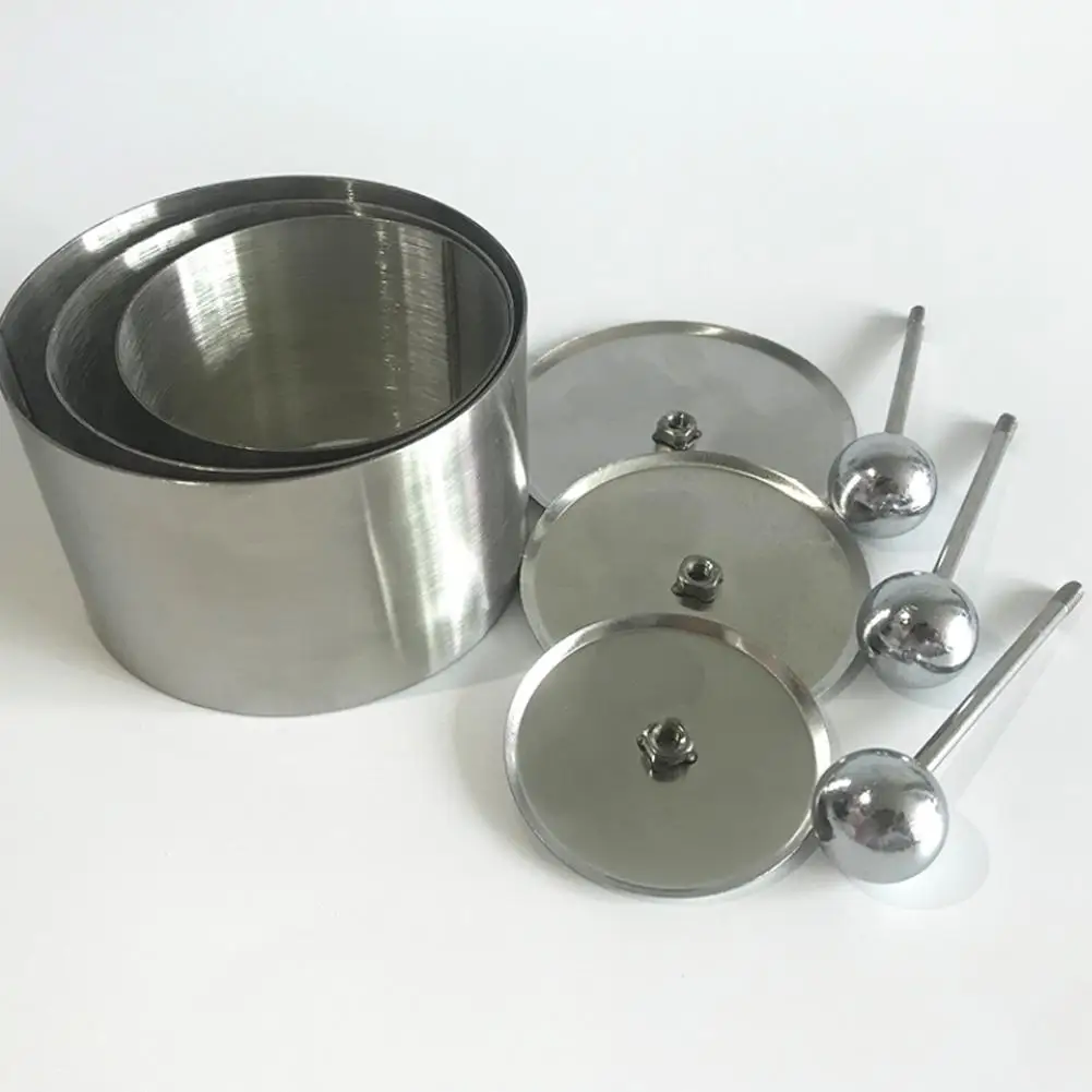 

New Steel Round Cold Dish Mold With Push Board Kitchen Dish Shaping Dish Rice Mold Fried Tool Salad Hotel Creative Y8L3