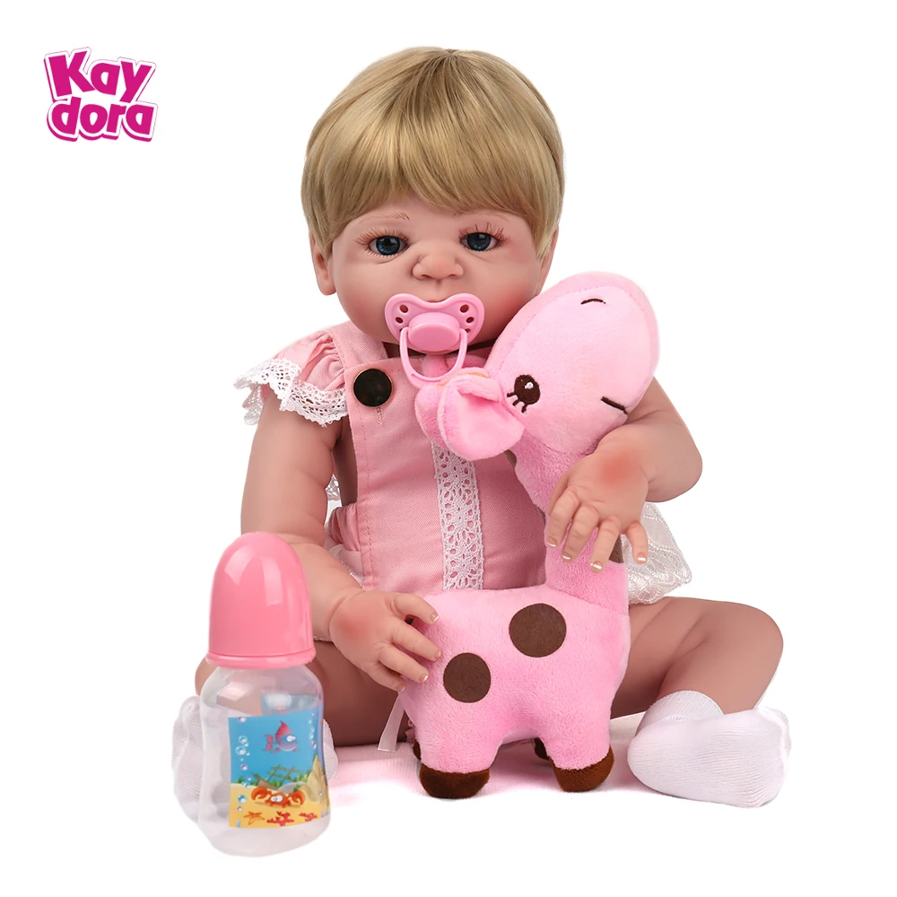 Полностью силиконовые куклы Reborn Baby 22 дюймов 55 см Alive Bebe Boneca реалистичные дети Menina