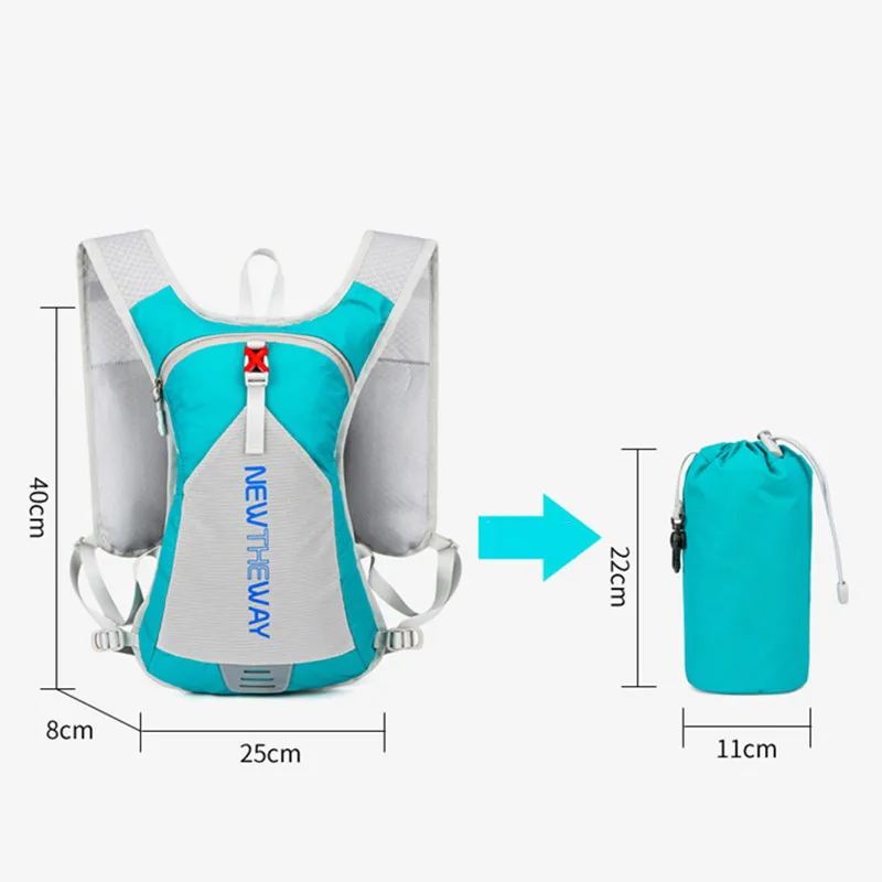 Уличный водонепроницаемый складной велосипедный рюкзак легкий дышащий