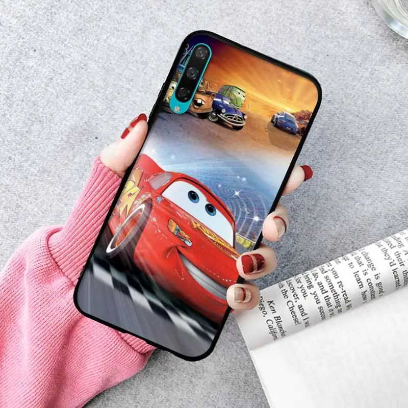 

Black Soft Phone Case For Huawei P20 30 40 Pro Mate 20x 30 40 Pro Nova6 7 Honor 9X 10 Lightning Mcqueen