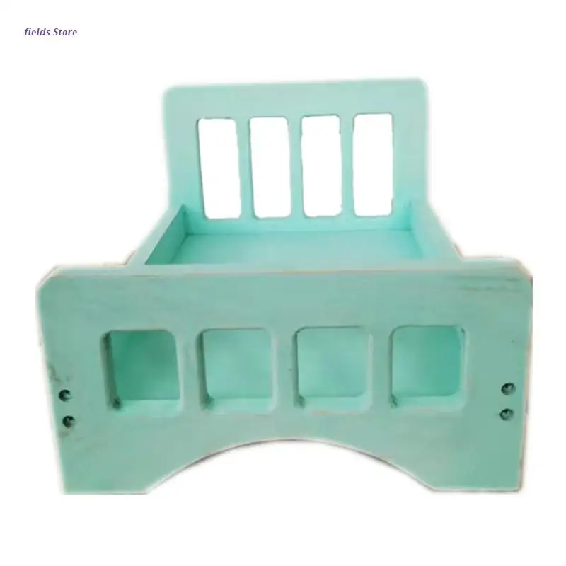 

Newborn Posing Detachable Mini Bed Baby Photo Shooting Props Wooden Crib Infant Photograph Accessory