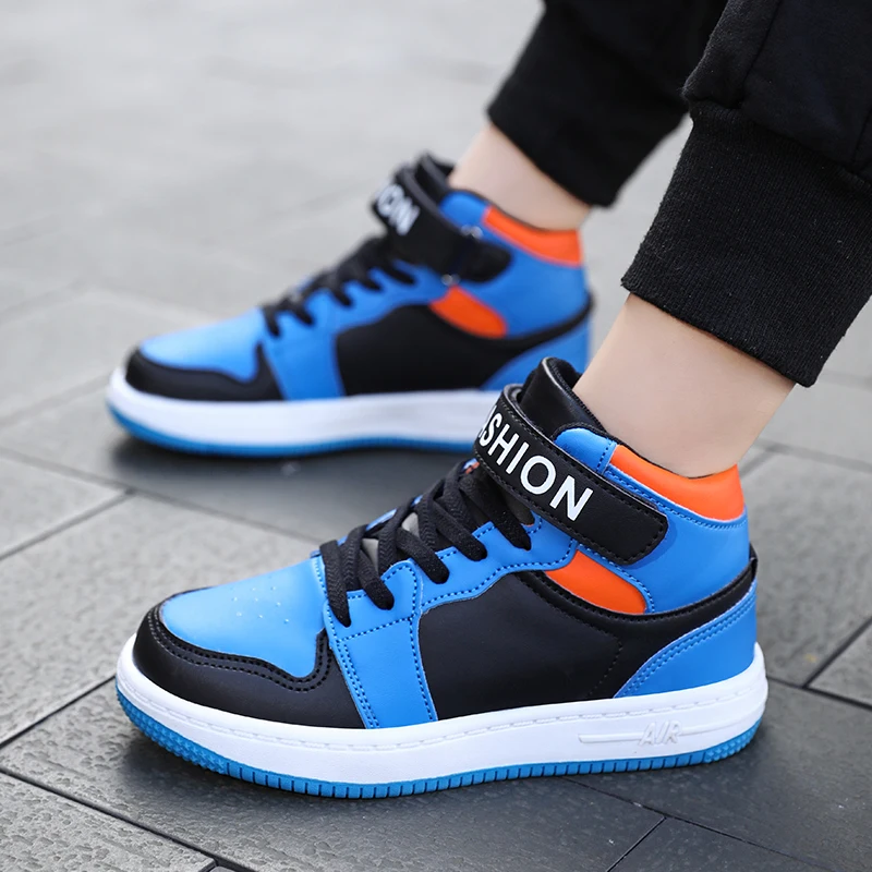 

Fashion Kids High Top Sneakers Retro Basketball Shoes for Boys Sports Shoes Soft Children Casual Shoes Outdoor Kids Sneakers