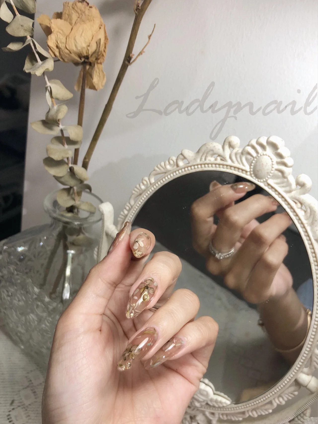 1 шт. Ретро Винтаж акценты ультратонкий переводные наклейки для ногтей цветы