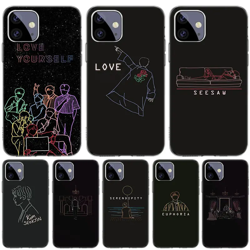 

Yourself Kpop Men's Team Case for Apple iPhone 13 12 11 Pro SE 2020 X XR XS Max 7 8 6 6S Plus 5 5S Silicone Phone Cover Coque