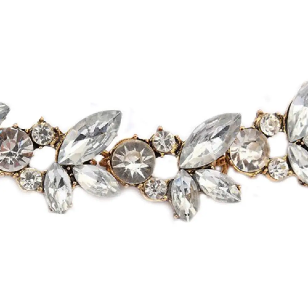 70% Лидер продаж женские вечерние Роскошные толпы прозрачные стразы цветок