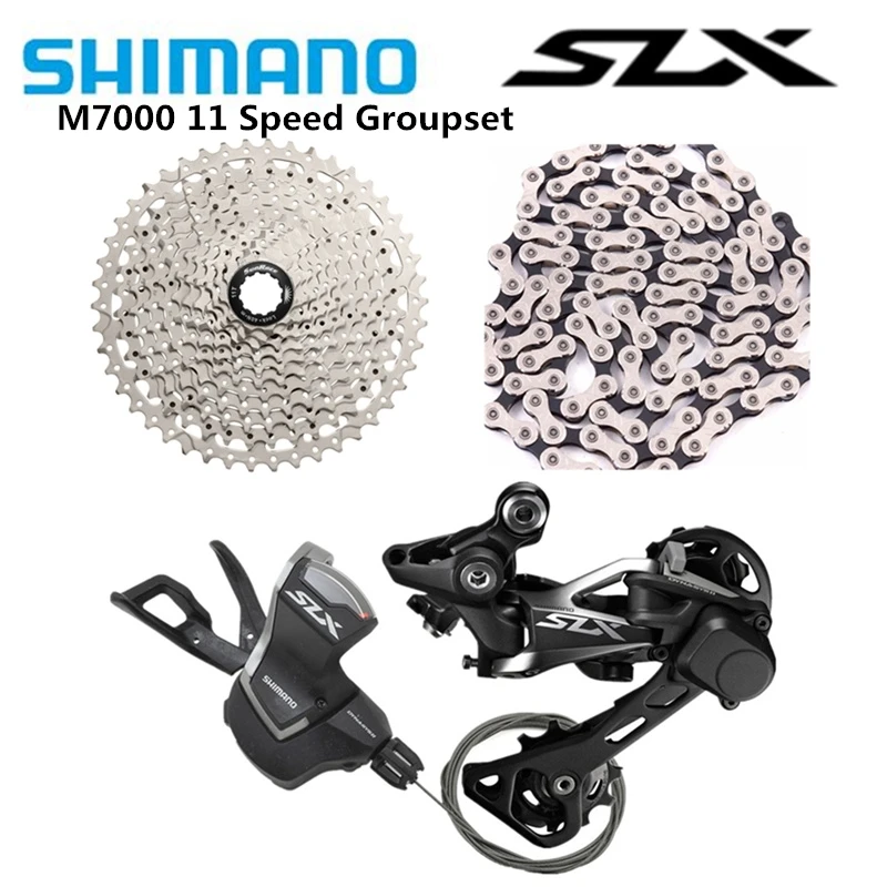 Shimano SLX M7000 mtb велосипед 11 скоростей переключения задних переключателей с sunracing Csms8 11-46t кассета серебро KMC x11.93 цепь