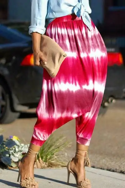 Летние женские брюки-шаровары в стиле хип-хоп | Женская одежда