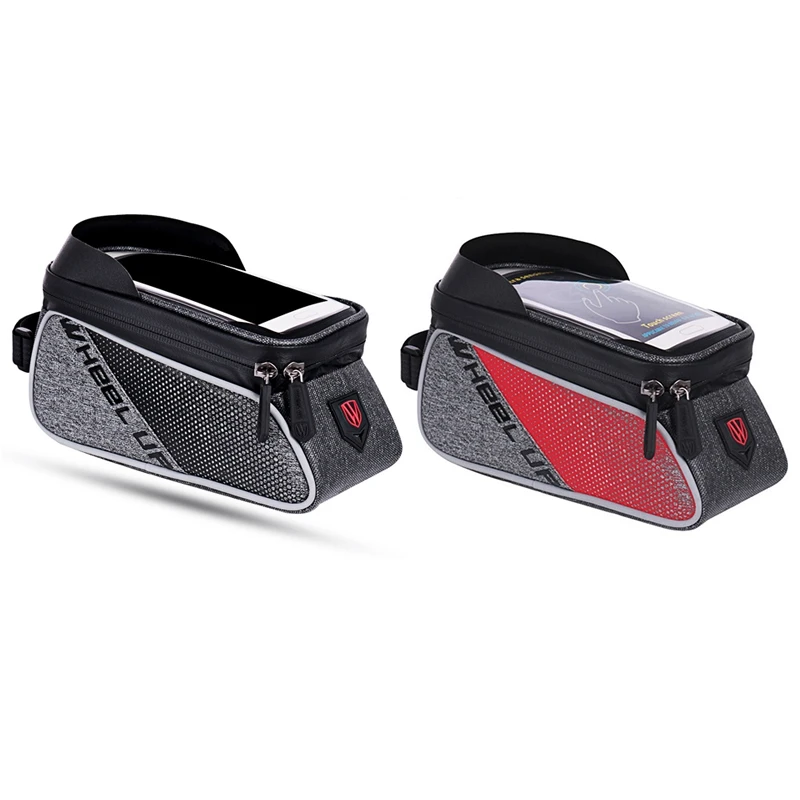 

WHEEL UP MTB Road Bicycle A Bike Bags Rainproof Touch-Screen Cycling Top Front Tube Frame Bags 6.0 inch Phone Case Bike Accessor