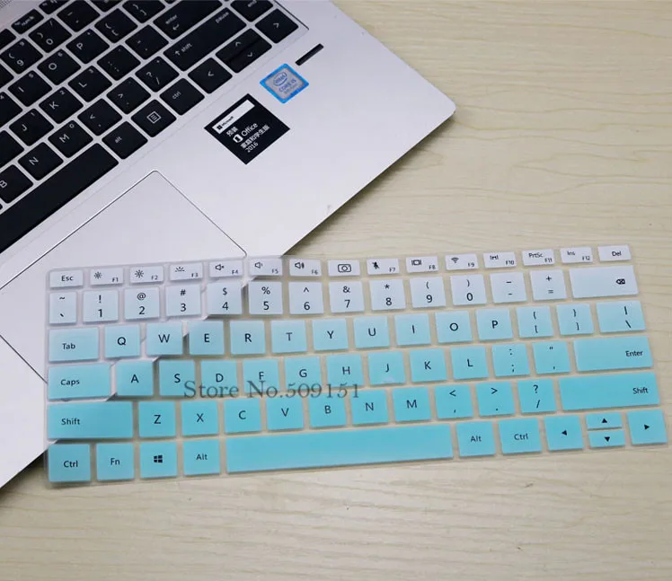 Gradual Skyblue 13,9 дюймов силиконовая для ноутбука клавиатура защитная кожа чехол для HUAWEI MateBook X Pro 13," ноутбук - Цвет: Gradual Skyblue