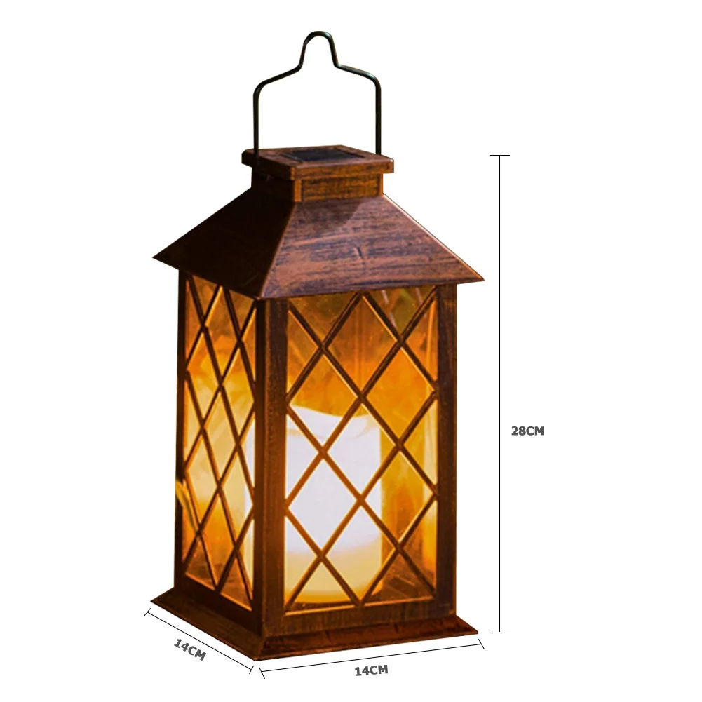 

Creative LED Electronic Waterproof Solar Powered Candle Lantern Light Garden Hanging Lantern Flickering Flameless Candle Lights