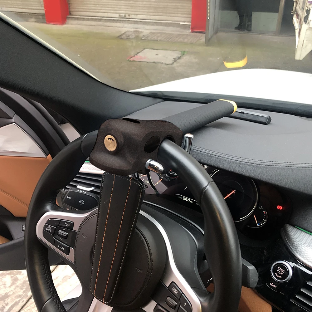 

Universal Car Steering Wheel Lock Foldable Anti-Theft Security Car Locks Auto Steering Lock Anti Theft Protection T-Locks