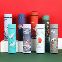 creative digital thermos cup chinese style intelligent temperature display thermal bottles for water coffee outdoor household