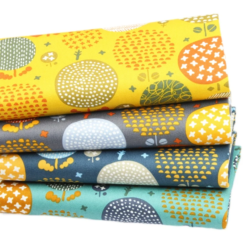 

45*110cm Oxford Cotton Cartoon Plant Printing Fabric Sewing Material Quilting Patchwork Needlework DIY Handmade Cloth Bag